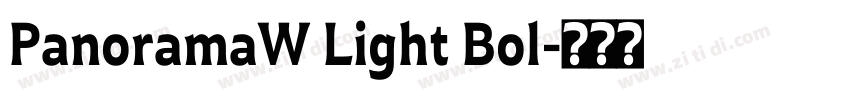 PanoramaW Light Bol字体转换